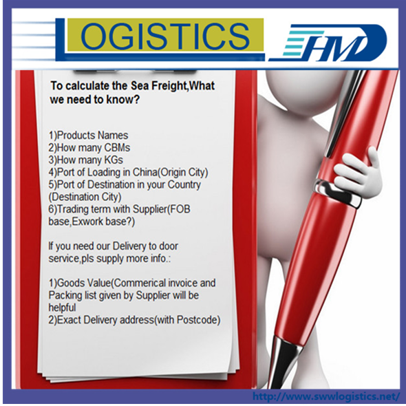 Shenzhen Sea Freight Cargo FCL Door to Door to Oman Salalah