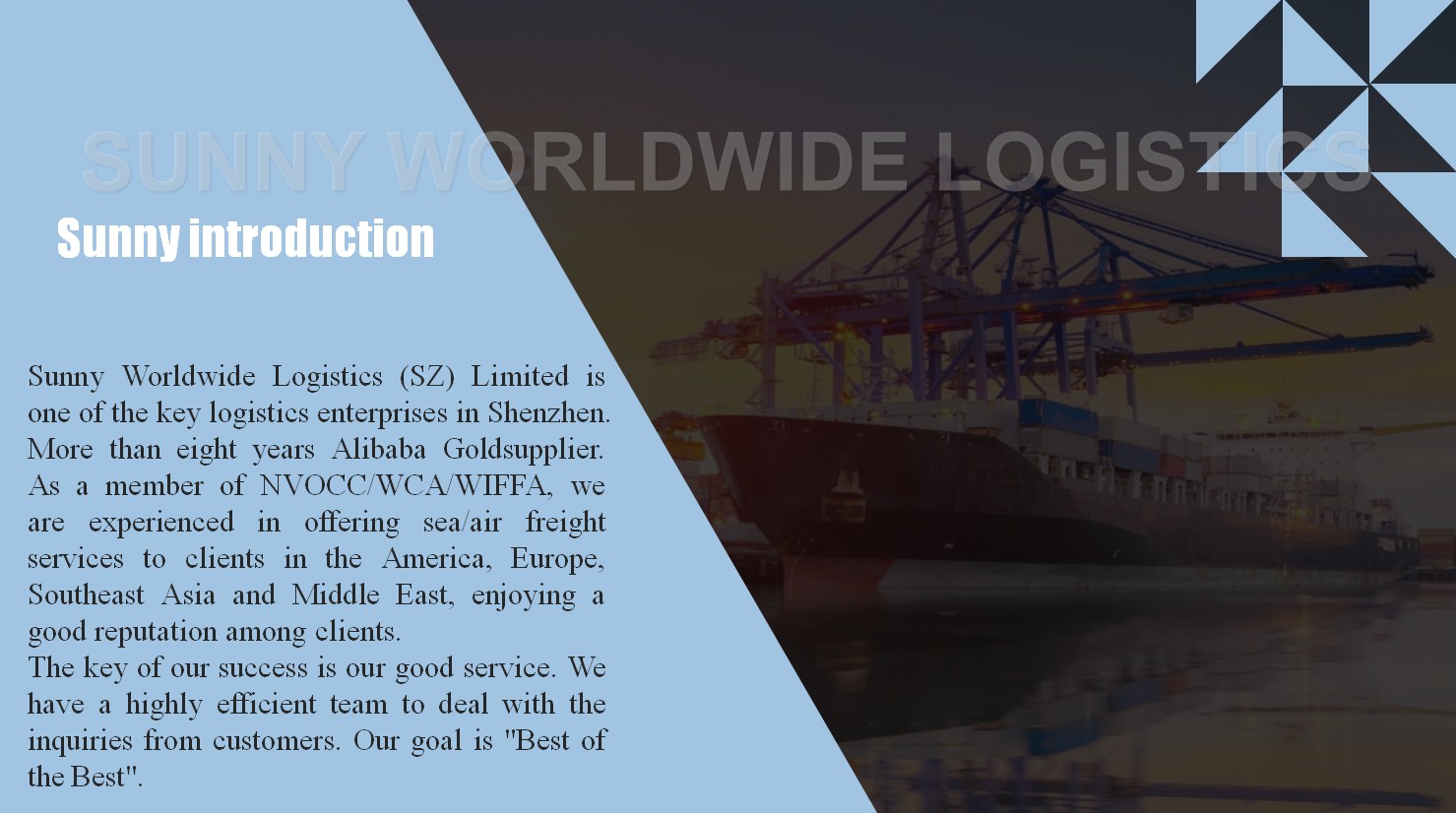 sea freight forwarder