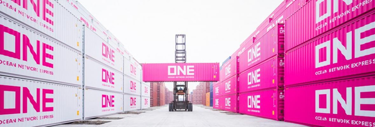 日本三大集运公司公司合并后4月份强势回归，粉色集装箱夺人眼球