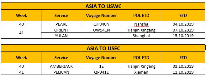 国庆期间出货的朋友们注意了，MSC宣布取消亚欧、泛太平洋航线多个航次