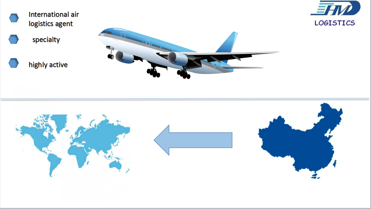 Internationa air freight sercie furniture and cosmetics air shipping from China to USA