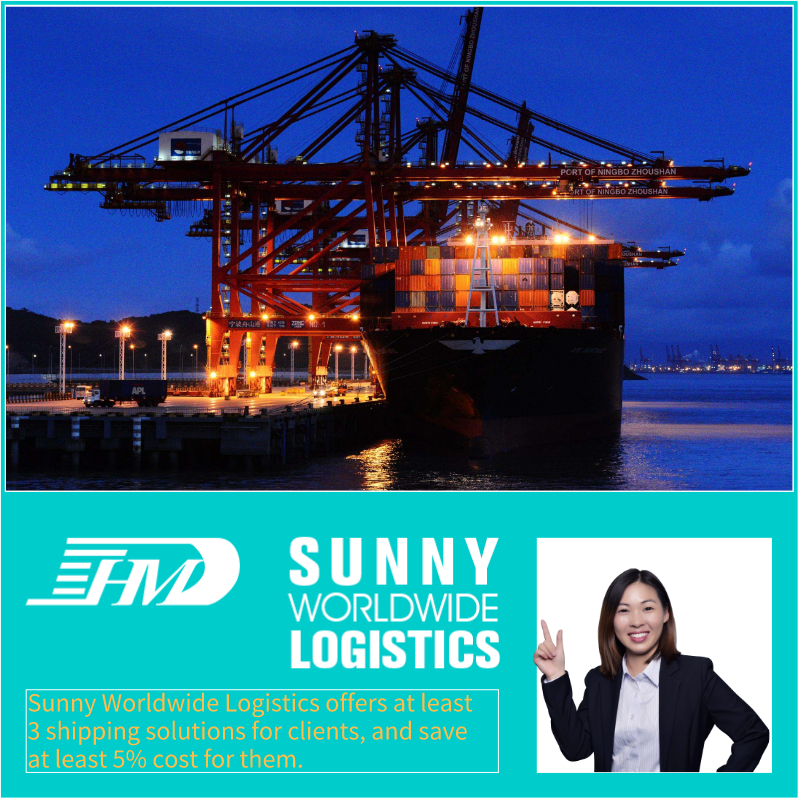 Servicio de entrega puerta a puerta Transporte marítimo de carga marítimo Tarifas de carga de China a Nueva York, EE.UU.