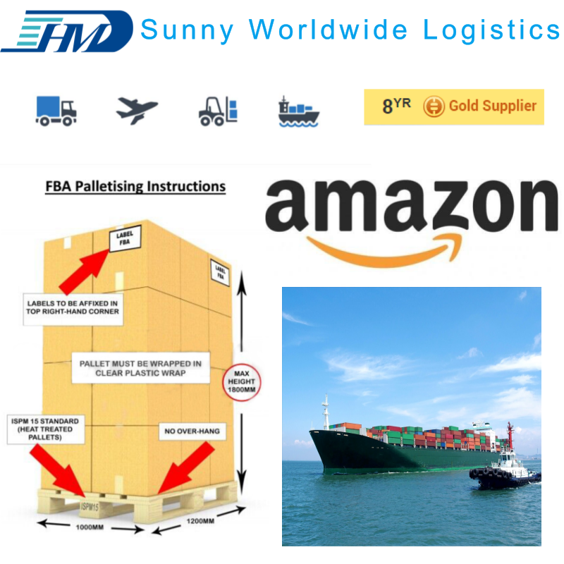 Ningbo China to Dallas USA FBA Amazon DDU/DDP sea shipping rate