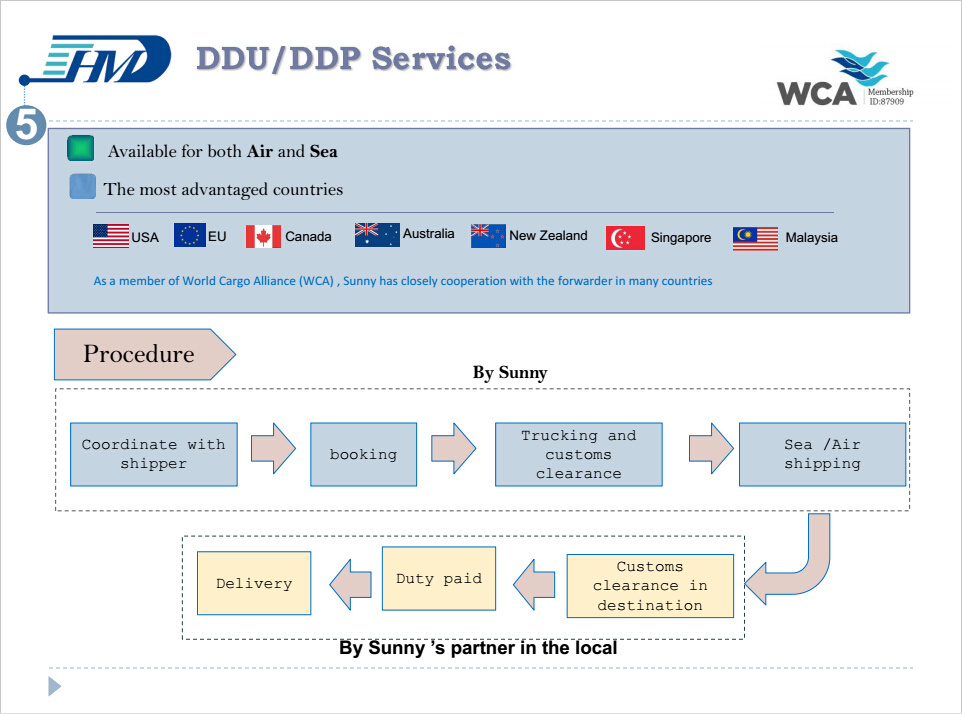 DDP sea freight service from Guangzhou to Bangkok 7 day delivery