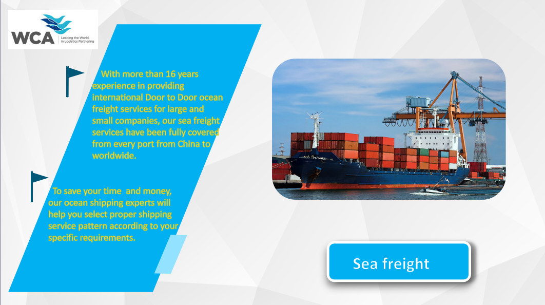 Drop shipping sea freight from China to Pakistan