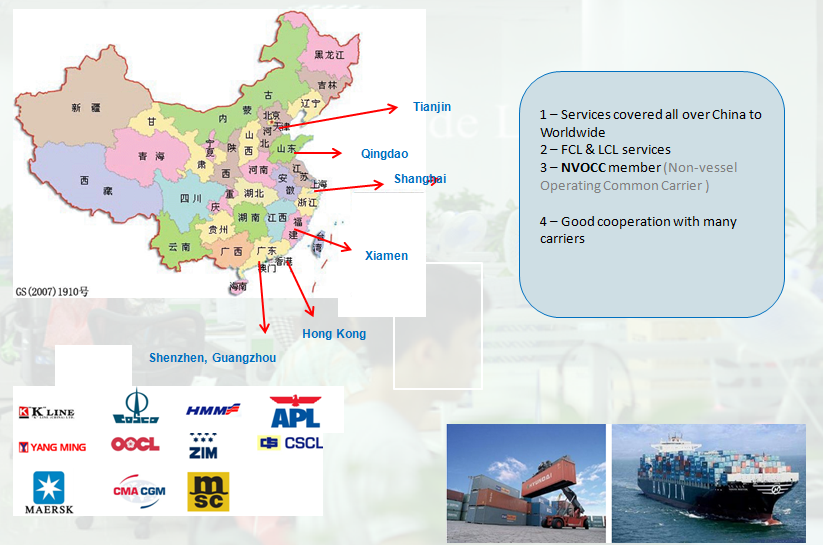 sea freight door to door delivery service from Shanghai to Sydney