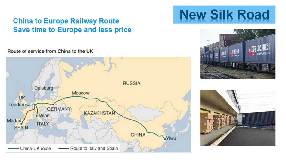 Railway Transport Railway Freight Container from China to Kazakhstan