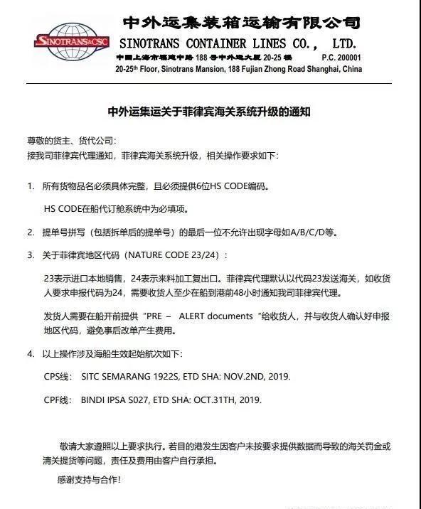 紧急通知!菲律宾海关出新规!违者将面临罚金,影响清关!