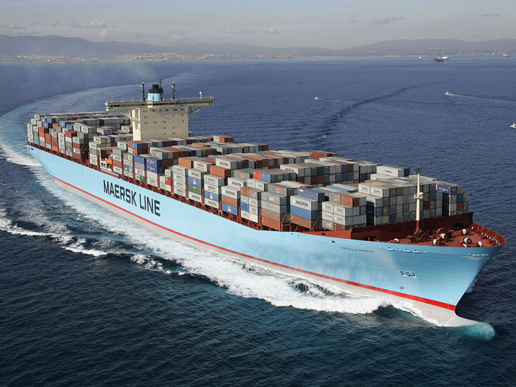 Maersk gallant south round the fire is still in heart, let the whole foreign trade and logistics industry yesterday, another Maersk capacity of 6188 teu container ship 