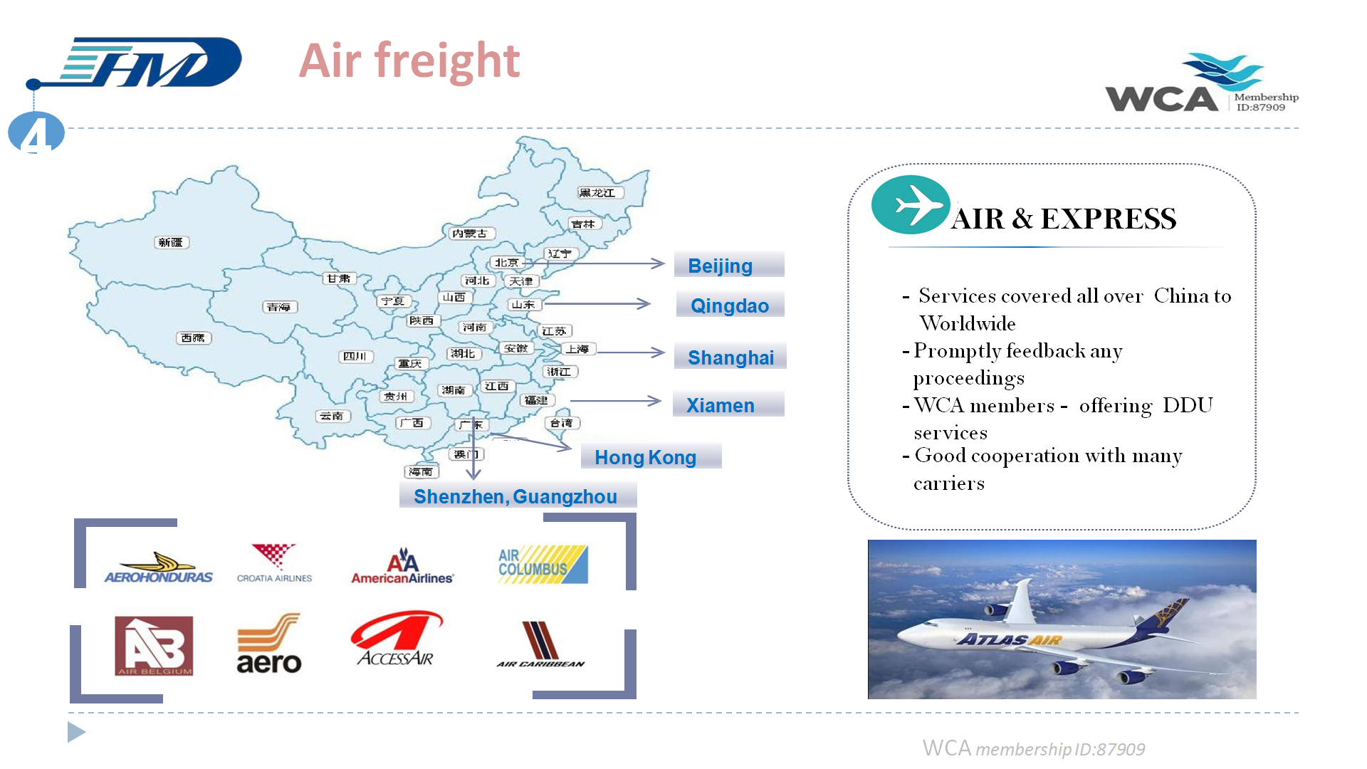 Door to door Air shipping Service from Guangzhou to Dallas