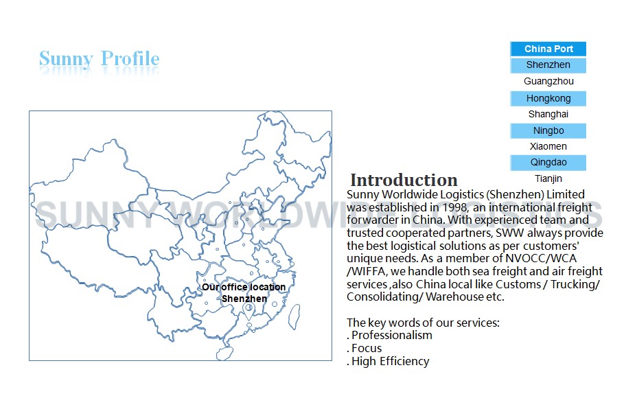 Sea freight shipping agent from Shanghai to Seattle USA door to door service