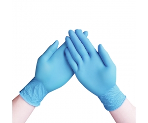 cheap FDA disposable Blue nitrile gloves