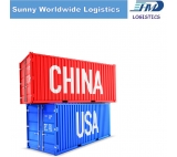 FCL container sea shipping service from Guangzhou to Los angeles