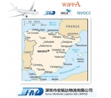 Shipping To Spain door to door cheaper air rate from China